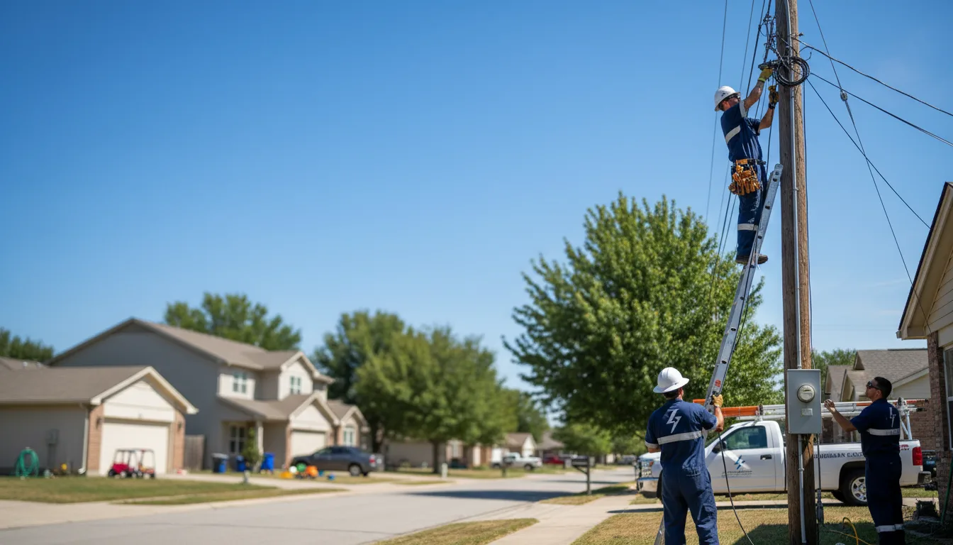 Residential electrician providing installation services in Metter, GA